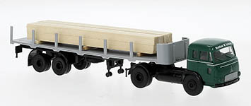 101-83224 - 1:87 Magirus Pluto mit beladenem Auflieger